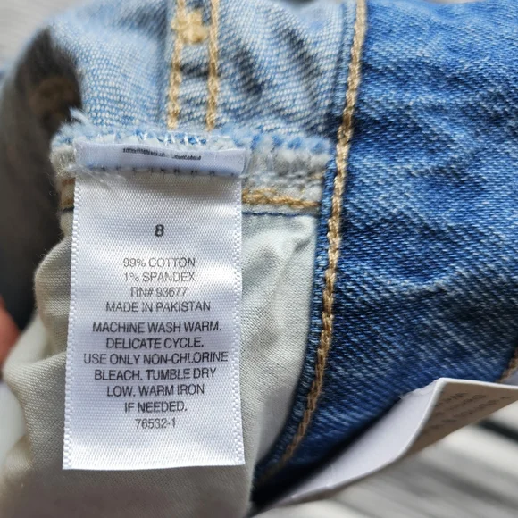 A.N.A Light Wash Vintage Highest Rise Straight Denim Jeans size 8 - Picture 4 of 4